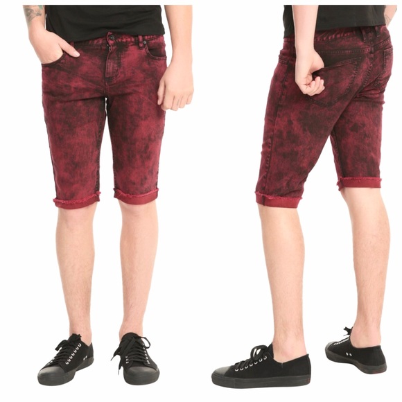 RUDE Other - Rude Acid Wash Skinny Shorts